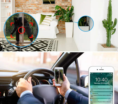 Mini HD Wi-Fi CCTV Camera Wireless Hidden Camera Video Camera Small with Night Vision and Motion Activated