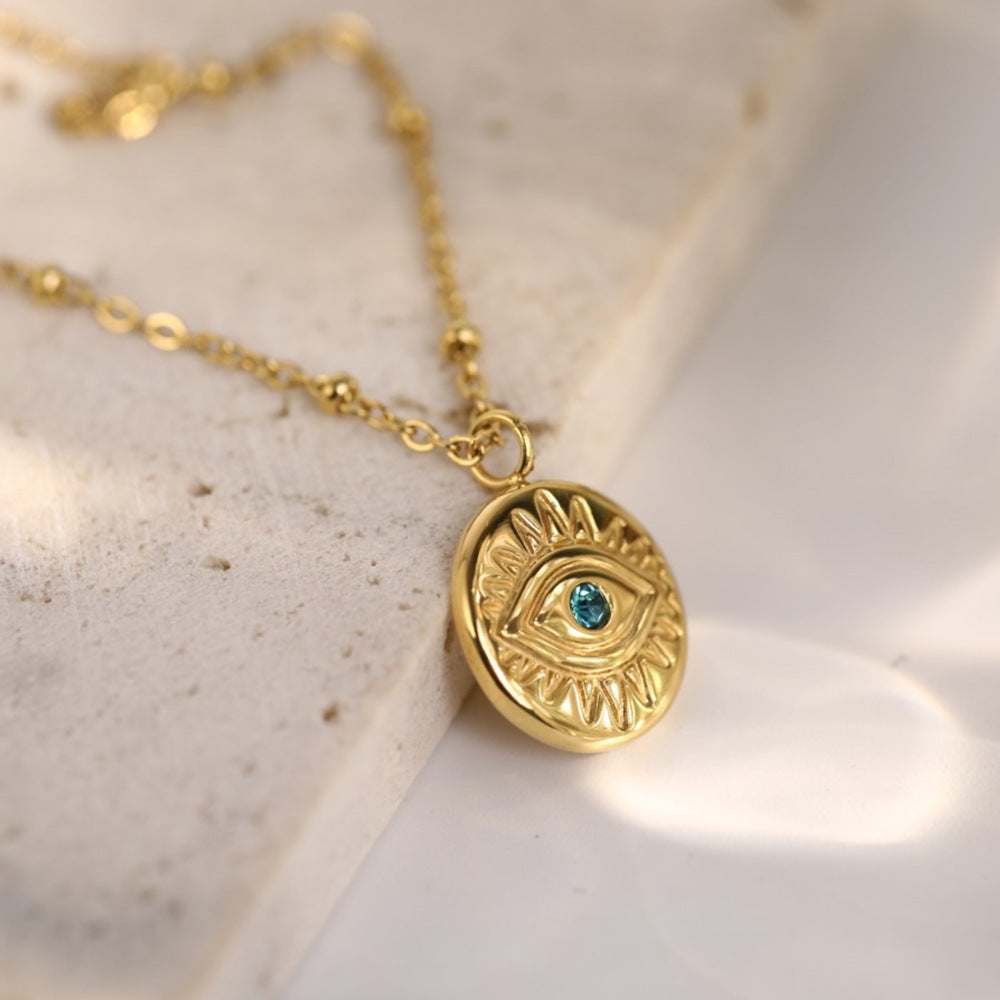 Turquoise Necklace Girls Fashion  Entry Lux Clavicle Chain