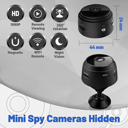 Mini HD Wi-Fi CCTV Camera  Wireless Hidden Camera Video Camera Small with Night Vision and Motion Activated