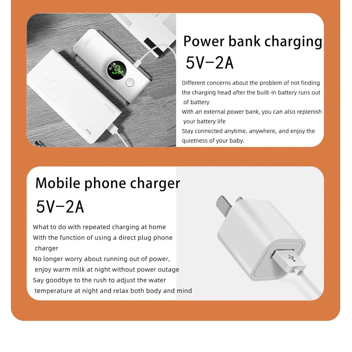 Portable Baby Milk Bottle Warmer For Travel