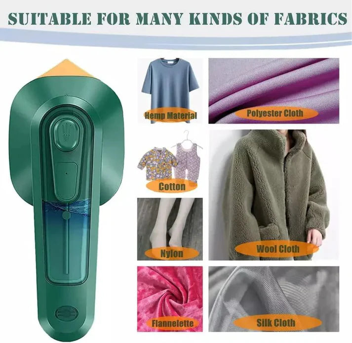 Portable Handheld Mini Electric Iron – Travel & Home Clothes Steamer
