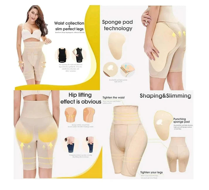 4-in-1 Shaper - Quick Slim Shape Wear Tummy, Back, Thighs, Hips
