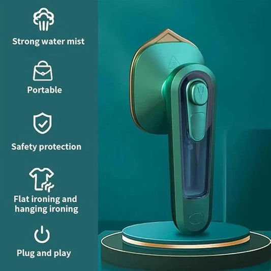 Portable Handheld Mini Electric Iron – Travel & Home Clothes Steamer